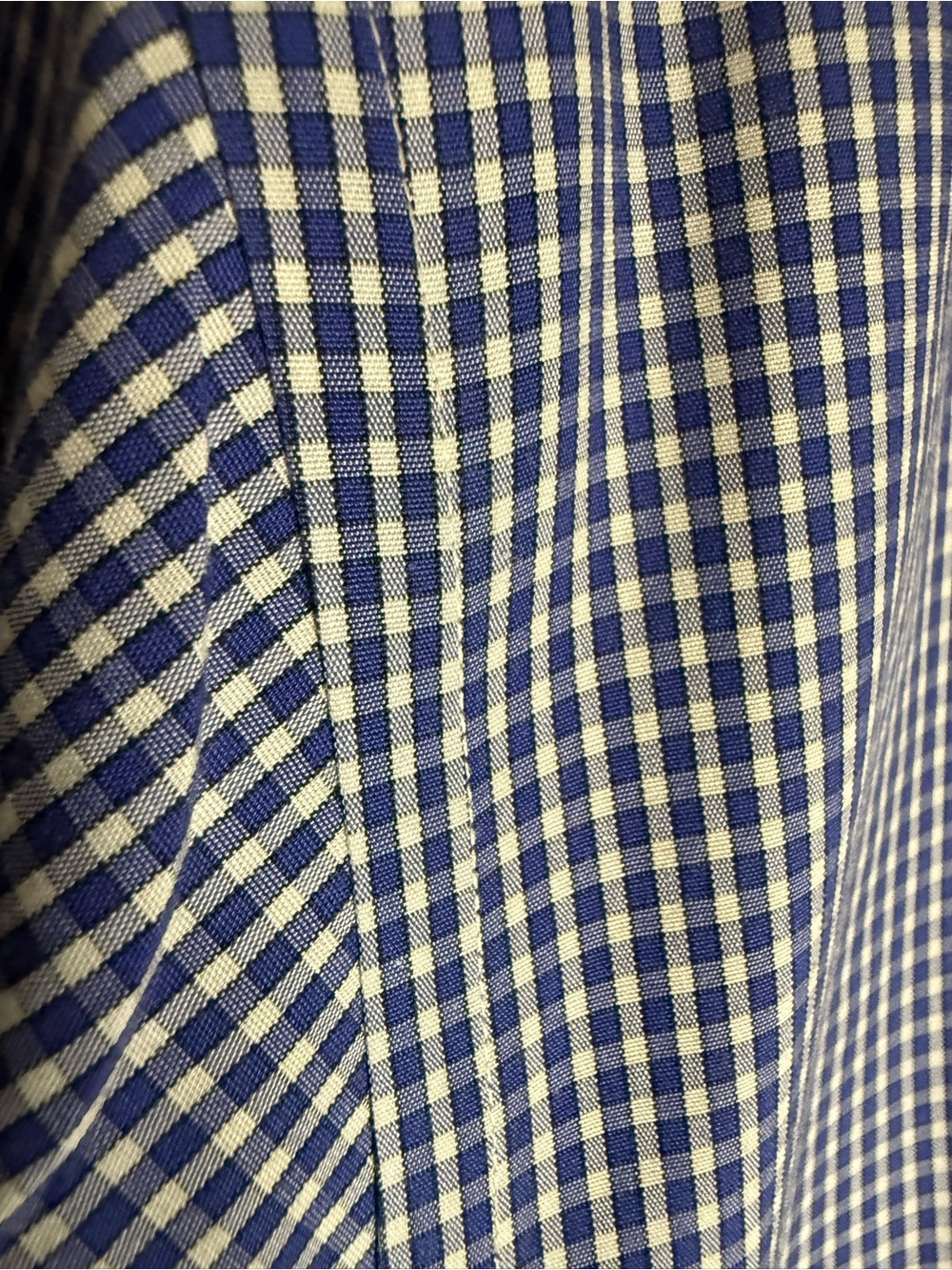 Brooks Brothers Regent Men’s Dress Shirt Blue White Gingham Check Non-Iron 16-35 - Picture 5 of 8